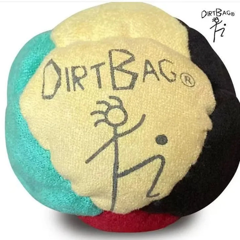 Dirtbag Classic Footbag Hacky Sack 3-Pack with Carry Pouch,Sand-Filled 8-Panel Synthetic Suede Footbag Set for Beginners &Player