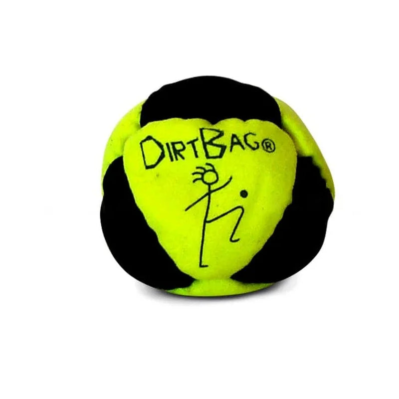 Dirtbag Classic Footbag Hacky Sack 3-Pack with Carry Pouch,Sand-Filled 8-Panel Synthetic Suede Footbag Set for Beginners &Player